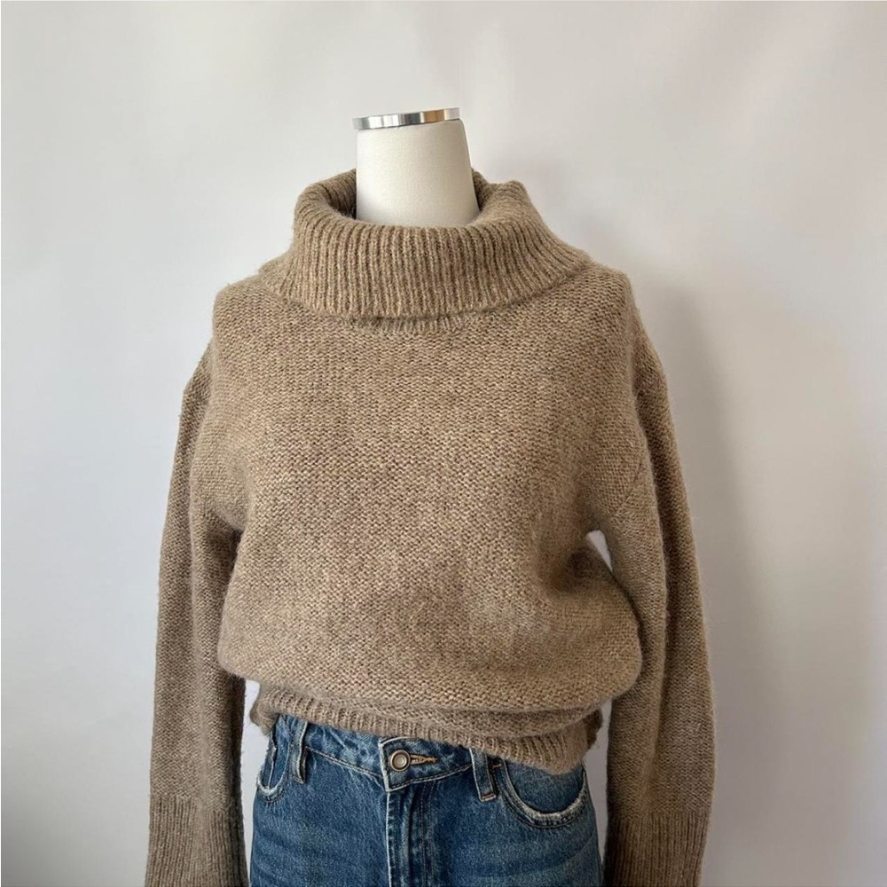 Banana Republic brown turtleneck sweater wool blend Size XS. - Picture 3 of 8
